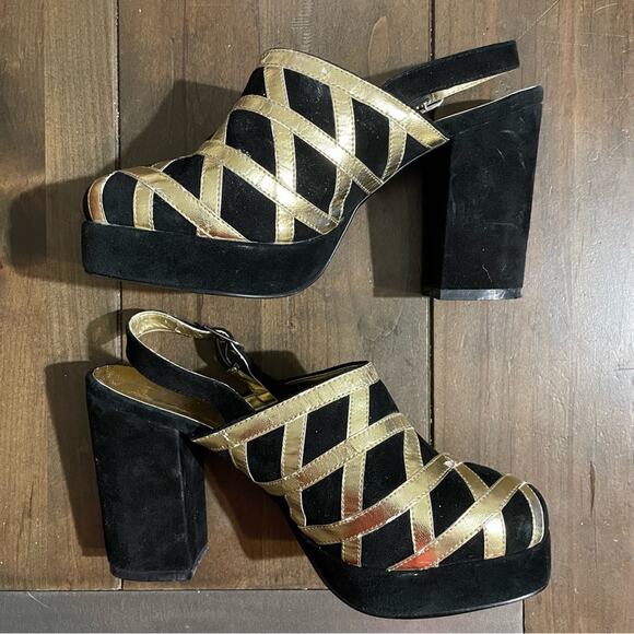 Jeffrey Campbell metallic clogs - Picture 2 of 9